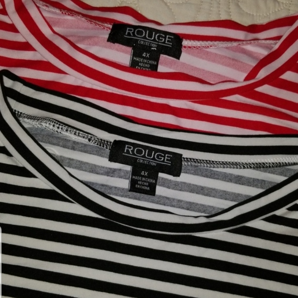 2 shirt dresses red nwot/black wore 30min